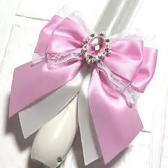 ライトピンク ホワイト キンブレリボン ペンラリボン ペンライトリボン