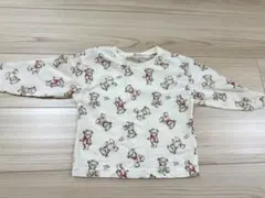 くま柄 長袖Tシャツ 90