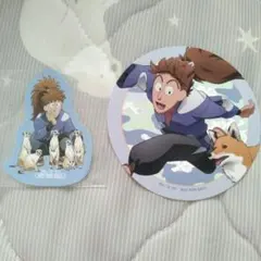 【即購入可】忍たま 東武動物公園 コラボ コースター　ステッカー　 三郎 雷蔵