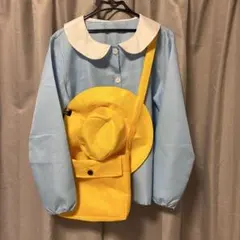 ハロウィン衣装セット 幼稚園服 黄色帽子カバン ４点大人用
