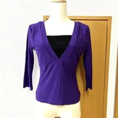 社交ダンス レッスンウェア トップス パープル