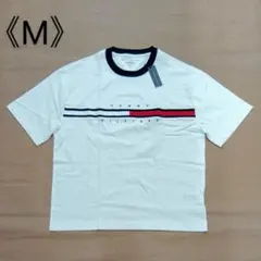 [新品] トミーヒルフィガー Tシャツ ロゴTシャツ 男女兼用 白 Mサイズ