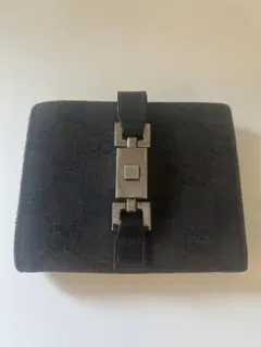 美品　GUCCI グッチ　二つ折り　財布　キャンバス　ジャッキー　GG