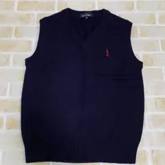 EAST BOY ネイビー Vネックベスト