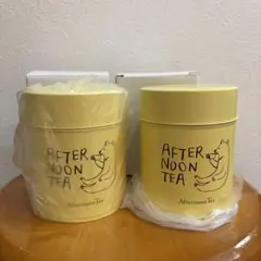 未使用　Afternoon Tea　キャニスター缶　クマ柄　2個セットのサムネイル