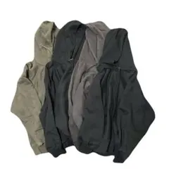 GU ヘビーウェイトスウェット　パーカー　ジップダークグレー　4枚セット