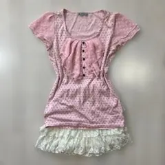 y2k 姫ギャル　姫カジ　ウィッシュコア　ドット　フリル　バレエコア　韓国のサムネイル