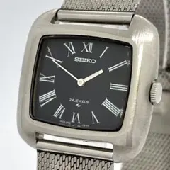 稼働 SEIKO シャリオ 手巻き TVスクリーン ローマン 腕時計 1971年 
