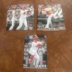 プロ野球チップスカード2025 第1弾 板倉将吾 秋山翔吾　森下　広島東洋カープ