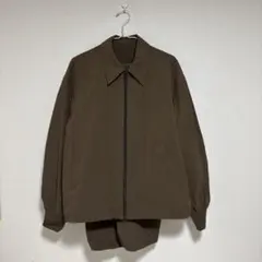 美品！ファミマのアパレル　茶ナイロンジョガーパンツをセットアップで！