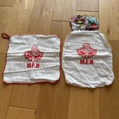 ヒステリックミニ M.F.H ロゴ入り ベビー用ファッション小物 2枚セット