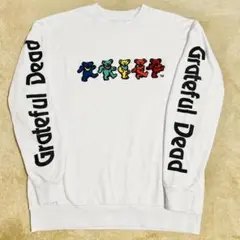 Grateful Deadカラフルクマ刺繍 長袖 トレーナー•グレイトフルデッド