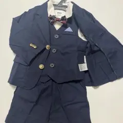 【美品✨】BREEZE フォーマルスーツ 100cm ネイビー　卒園式　入園式
