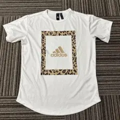 adidas レオパードフレーム Tシャツ