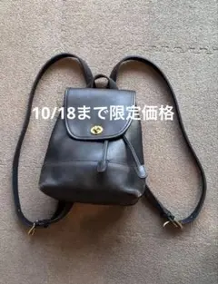 10/18まで⭐︎ コーチ　オールドコーチ　リュック9960 ターンロック　黒