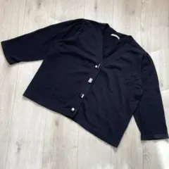 ローズティアラ　ビジュー　パール　薄手　カーディガン　大きいサイズ　42