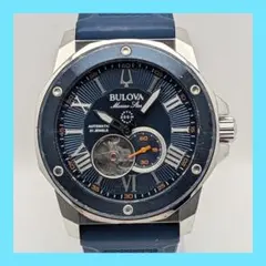 【自動巻き】BULOVA ブローバ マリンスター 腕時計 オープンハート 稼働品のサムネイル