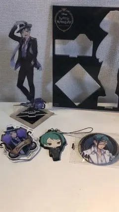 ツイステ　フロイド　ジェイド　缶バッジ　アクスタ　ラバスト　クリップ