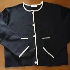 ITS' DEMO 黒 長袖カーディガン