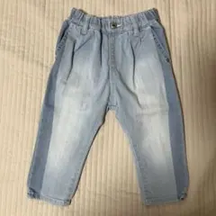 【アプレレクール 】サイドライン デニムパンツ ライトブルー 90cm