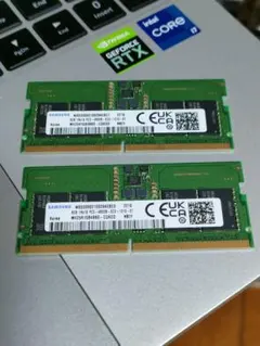 サムソン DDR5 SODIMM PC5-4800B 8GB 2枚