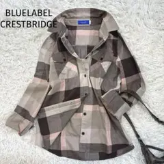 ブルーレーベルクレストブリッジ新品タグ付き リボン付き 長袖ブラウス pw3219-01_1.jpg