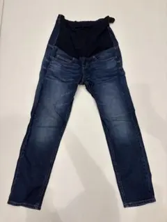 【美品】マタニティパンツ　デニム　無印良品　BOYFIT S