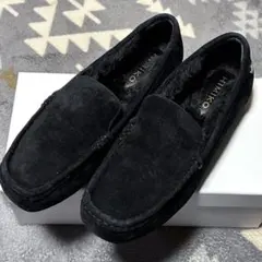 新品！HIMIKO 卑弥呼　黒 羊革スエード モカシン24センチ 新品！HIMIKO 卑弥呼黒 羊革スエード モカシン24センチ