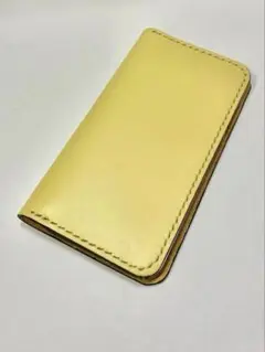 【本革】iPhone SE2 3 手帳型ケース イエロー