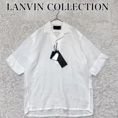 タグ付き LANVIN COLLECTION ランバン リネン半袖シャツのサムネイル