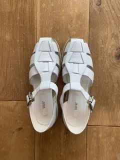 JETTE ジュテ 本革 グルカサンダル ホワイト 白 38 24cm レザーのサムネイル