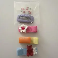 ペット用ヘアアクセサリー 4点セット