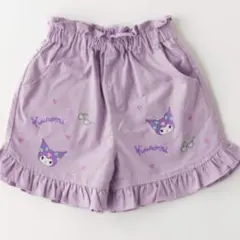 新品　クロミハーフパンツ　フリル　ハート柄ポケット130 サンリオキャラクターズ