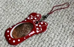 【希少・新品未使用品】25周年アニバーサリー　ミニーメダルストラップ