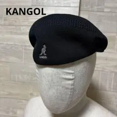 KANGOL ブラック ベレー帽 メッシュ