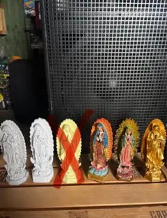 マリア像 大　グアダルーペ ガレージ　雑貨 ソフビ アメトイ　メキシコ