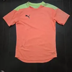 PUMA プラクティスシャツ オレンジ/イエロー M