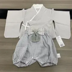 ベビー袴　グレー　70cm ②　初節句　子どもの日　お祝い　男の子