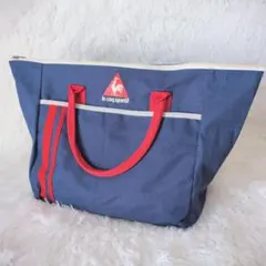 le coq sportif トートバッグ ネイビー/レッド
