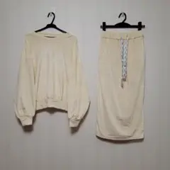 【美品】AMATERAS クリーム色 セットアップ