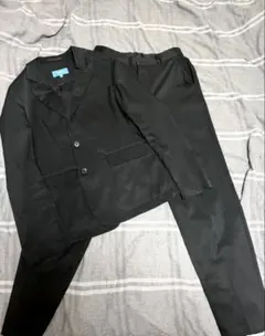 WWS セットアップ M ブラック 洗える 速乾 ストレッチ ビジネススーツ