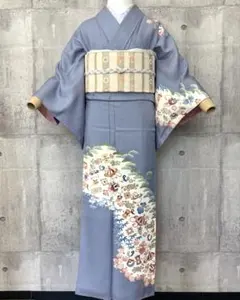 百葉堂 付下小紋「烏瓜」薄群青 - メルカリ