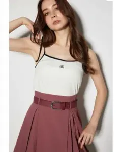 rienda 【WEB限定】カップ付きリボンキャミトップス No.2のサムネイル