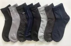 メンズ ソックス 8足セット ビジネス 　夏用薄手25-27cm 綿100%のサムネイル