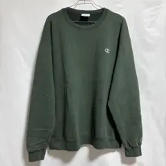 Champion チャンピオン スウェット グリーン 2XL 刺繍ロゴ