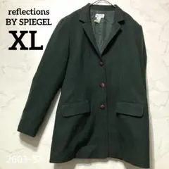 テーラードジャケット 深緑 ダークグリーン XL