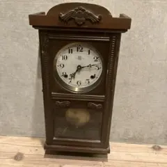 柱時計 完動品 精工舎 スリゲル 昭和レトロ ゼンマイ 古時計 ボンボン