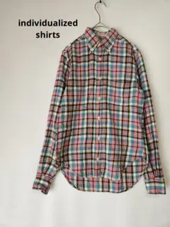 individualized shirts ネルシャツ　ボタンダウン　ピンク