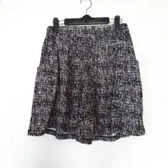 【千趣会】モノトーン 総柄 キュロット / ハーフパンツ / ショートパンツのサムネイル