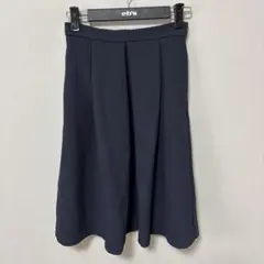 ZARA BASIC ネイビー　フレア　スカート　S